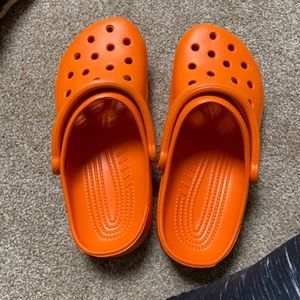 Orange Crocs